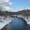 a beautiful unamed creek in the snow