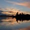 Sunset over Buckskin Lake Island