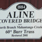 Aline Covered Bridge 1884 - North Brance Mahantango Creek, 60 ft Burr Truss
