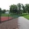 Approaching the entrance to the track/soccer field