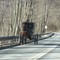 Amish countryside in the winter, PA, USA