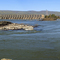 The Dalles Dam and Native American Fishing Platforms