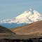MOUNT HOOD IN OREGON. VIEW FROM WASHINGTONS SHORE OF COLUMBIA RIVER.