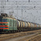 Electric locomotive VL80K-722 with train