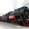 Steam locomotive LV-0233 with retro-train