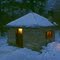 Sugar Knob Cabin in moonlight