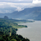 Columbia River Gorge From Washington Side Looking ESE