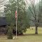 Patriot in the woods, M-37, Harrietta Michigan