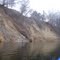 Typical high steep sandy banks