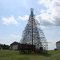 Xmas tree from steel wheels