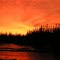 Alaska. dawn on the Tanana River, Alaska Hwy, near Eielson AFB, AK, nov 1972