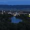 Early evening shot, looking south, toward downtown Casper, Wyoming, and the North Platte River.