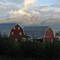 Red Barns on Fairview Lp.  Twin Peaks in the background