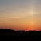 Sunrise sun pillar