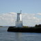 Warrior Rock Lighthouse, St. Helens, Oregon.  Warrior Rock light is the only remaining lighthouse on the Columbia River, above its mouth.