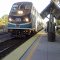metrolink arriving at chatsworth station