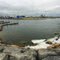 Alpena Harbor with spring ice