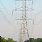 High voltage line over Loon Lake