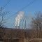 That tallest smokestack is the third tallest in the World, and the tallest in the US. This power plant is called the Homer City Generating Station.