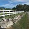 Fence and Rock Wall