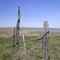 Twisted fence corner near Lake Ilo