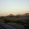 Moonrise over Arizona Desert. USA
