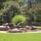 Friends and Frogs, life-size bronzes of kids trying to catch frogs, Garden City, KS