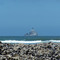 Tillamook Rock Lighthouse from Indian Beach, Cannon Beach Oregon