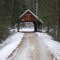 Covered bridge in Winter