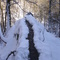 water in deep snow