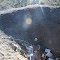 Filled in mine shaft