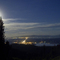 Moon over upper Flathead Valley, viewed from Big Mountain