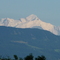 Panorama Massif Mont Blanc 4810 m at some 50 km's distance; as seen from uphill Divonne les Bains some 400 m heigth. It is a very impressive sight!