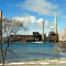 Driving along St. Clair River / Fahrt am St. Clair entlang