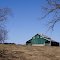 Green Barn on the hill