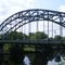 car traffic bridge made by the RR