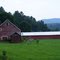 weathered red barn