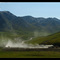 Trucks ascend Atigun Pass