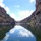 Last bit of cliff narrows Gunnison Gorge