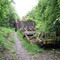 Old farm machinery on the footpath to Higham on the Hilll, from the Ashby Canal