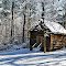 Elisha Winn House, the old schoolhouse in winter