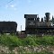 old steam engine miniture train memorial of the general