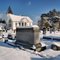 Cemetary at Bethlehem Southern Methodist Church after February Snow 2010.