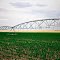 Cornfield Irrigation behind the West Kansas Travel Information Center