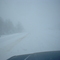 Whiteout conditions on highway US 131 near Cadillac Michigan USA