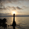 Natural cross at sunrise