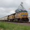 Westbound Union Pacific Railroad Train led by Locomotives No. 6018 and No. 7301 at Sutherland, NE