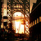 Washington Heights. Spring Sunset, Bus Station area.