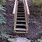 FLT CT08 0.1 mi - 13 steps (+ 3 above) 2 2x6x24 steps screened, 2x10 sides held by driven pipe, 2x4 rails
