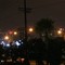 The hotels of Los Angeles's airport at night.